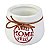 Vaso Redondo Sweet Home Branco em Cerâmica - Imagem 3