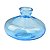 Mini Vaso Fumê Azul em Vidro - Imagem 3