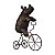 Enfeite Rinoceronte na Bicicleta em Metal - Imagem 2
