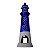 Porta Velas Farol Azul em Cerâmica - Imagem 1