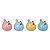 Jogo com Quatro Galinhas Coloridas em Cerâmica - Imagem 2