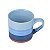 Caneca Colorida Tons Azuis em Cerâmica - Imagem 3