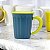Caneca Vintage Azul em Cerâmica 350ml - Imagem 1