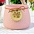 Vaso Color Home Sweet Home Rosa 9 cm em Cerâmica - Imagem 1