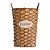 Cesto Trançado Flower Bege 10 cm em Rattan Artificial - Imagem 2