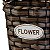 Cesto Trançado Flower Marrom 10 cm em Rattan Artificial - Imagem 4