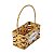 Cesta Quadrada Flower Bege em Rattan Artificial - Imagem 4
