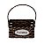 Cesta Quadrada Flower Marrom em Rattan Artificial - Imagem 3