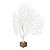 Coral Artificial Branco 66 cm com Suporte - Imagem 2