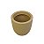 Vaso Grafiato Redondo Areia em Plástico com Suporte - Imagem 5