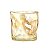 Jogo com 6 Copos de Vidro Ondulado Dourado 250ml - Imagem 7