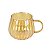 Caneca Dourada Ondulada em Vidro - Imagem 3