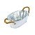 Vaso Branco Oval Flowers e Garden G em Metal - Imagem 4