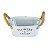 Vaso Branco Oval Flowers e Garden M em Metal - Imagem 2