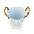 Vaso Branco Flowers e Garden Lines em Metal - Imagem 3