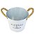 Vaso Branco Flowers e Garden G em Metal - Imagem 3
