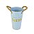 Vaso Garden Azul P em Metal - Imagem 2