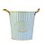 Vaso Flower Azul G em Metal - Imagem 1