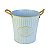 Vaso Flower Azul G em Metal - Imagem 2