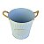 Vaso Flower Azul G em Metal - Imagem 3