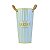 Vaso Garden Azul G em Metal - Imagem 1