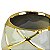 Vaso Oval Losango Gold Cinza p em Cerâmica - Imagem 3
