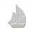 Enfeite Barco Branco P em Cerâmica - Imagem 1