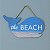 Placa Decorativa Baleia The Beach em Madeira - Imagem 1