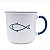 Caneca Branca Peixe - Imagem 1