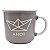 Caneca Cinza Barco Ahoi - Imagem 1