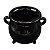 Caldeirão Preto Em Ceramica - Imagem 2
