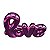Ceramica Decorativa Love Rosa Brilhante - Imagem 2
