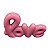 Ceramica Decorativa Love Rosa - Imagem 2