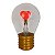 Lampada Plastica Coração - Imagem 2