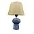 Abajur De Ceramica Azul Efeito Pedra - Imagem 1