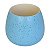 Vaso Em Ceramica Azul com Textura De Bolinhas - Imagem 2
