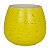 Vaso Em Ceramica Amarelo Com Textura De Bolinhas - Imagem 1
