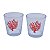 Jogo C/4 Copos Estampa Coral - Imagem 2