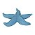 Estrela Do Mar Com Textura Azul - Imagem 1