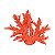Coral Arbusto Resina Vermelho - Imagem 2