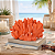 Coral Branco Em Resina Vermelho - Imagem 1