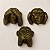 Trio de Macacos Sábios Decorativos de Parede – Dourado - Imagem 5