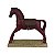 Escultura Decorativa Cavalo Vermelho com Sela – Estilo Country - Imagem 3