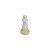 ENFEITE FAROL PEQUENO BRANCO E BEGE - Imagem 1