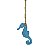 Cavalo-Marinho Azul Decorativo de Pendurar - Imagem 2
