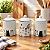 Conjunto com 3 Potes Gatinho com Tampa - Imagem 1