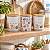 Conjunto com 3 Potes Decorativos Gatinhos - Imagem 1