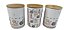 Conjunto com 3 Potes Decorativos Gatinhos - Imagem 2