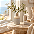 Vaso Decorativo Bicolor com Gargalo Alto - Imagem 1
