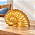 Enfeite Decorativo Concha Espiral Dourada Grande - Imagem 1